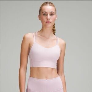 Lululemon Sz 6 Like a Cloud Bra Long Line Pink Light Support, B/C Cup